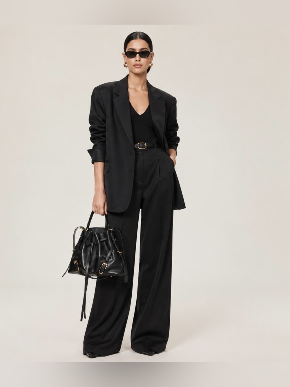 SOLD  Givenchy Small Voyou Bucket Bag Black Shiny Calfskin Leather Gold Hardware - Picture 17 of 17